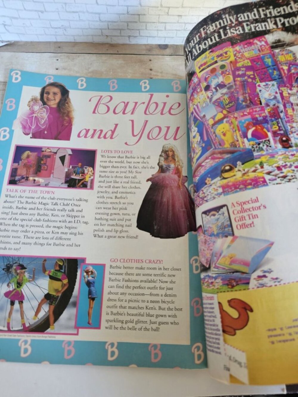Barbie Magazine for Girls Winter 1993 Hollywood Hair Barbie Vintage 90s - Picture 4 of 4
